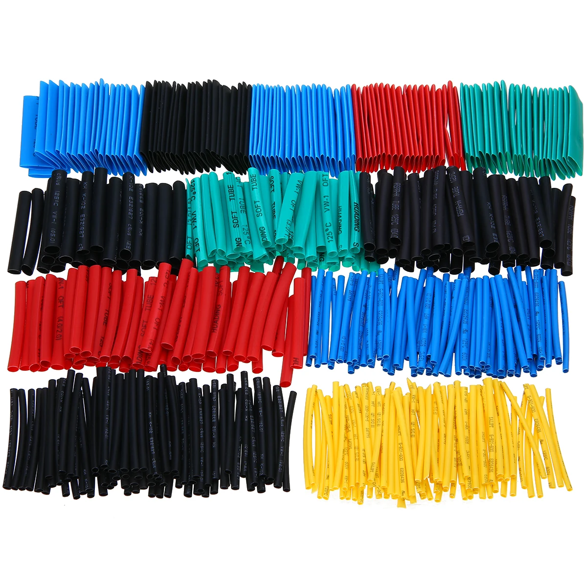 

Mayitr 530pcs 2:1 Polyolefin Heat Shrink Tubing Tubes Wrap Sleeve Wire Cable Assorted Shrinking Assorted Wire Cable Sleeve
