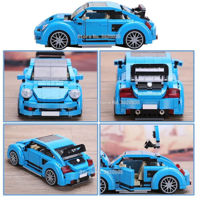 New Building Blocks Technology Series Blue Carapace Classic Car Series City Car Suit Birthday  Gift For Boy With legoinglys lepi New Building Blocks Technology Series Blue Carapace Classic Car Series City Car Suit Birthday  Gift For Boy With legoinglys lepi