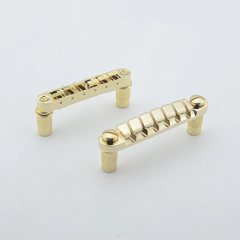 

1 Set Original Genuine GuitarFamily IBZ Quik Change III Tune-O-Matic Electric Guitar Bridge And Tailpiece ( Gold )