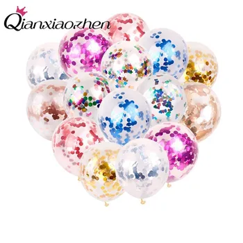 

Qianxiaozhen 20pcs Confetti Balloon Anniversaire Wedding Balloons Accessories Birthday Balloons Party Decorations Kids Gonflable