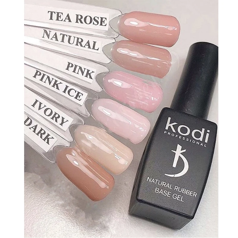 

NEW Kodi Natural Rubber Base UV LED Gel Polish Pure Color Lacquer 12ml Professional Manicure Gel Nail Polish for Nail Art Salon