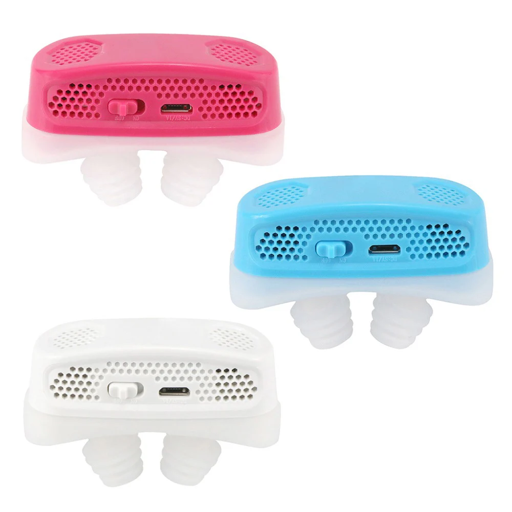 

Electronic Silicone Anti Snoring Devices Nose Breathing Apparatus Snoring Stopper Nasal Dilators Apnea Aid Device Stop Snoring