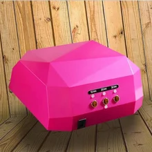 36 Вт УФ светодиодный светильник Сушилка для ногтей 6 цветов в форме бриллианта Светодиодный УФ-лампа для ногтей отверждения УФ-светодиодный гель-инструменты для ногтей 20шт