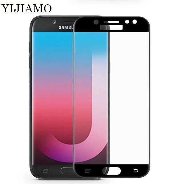 Защитное стекло закаленное 3D для Samsung Galaxy J7 2017/EU | Мобильные телефоны и аксессуары