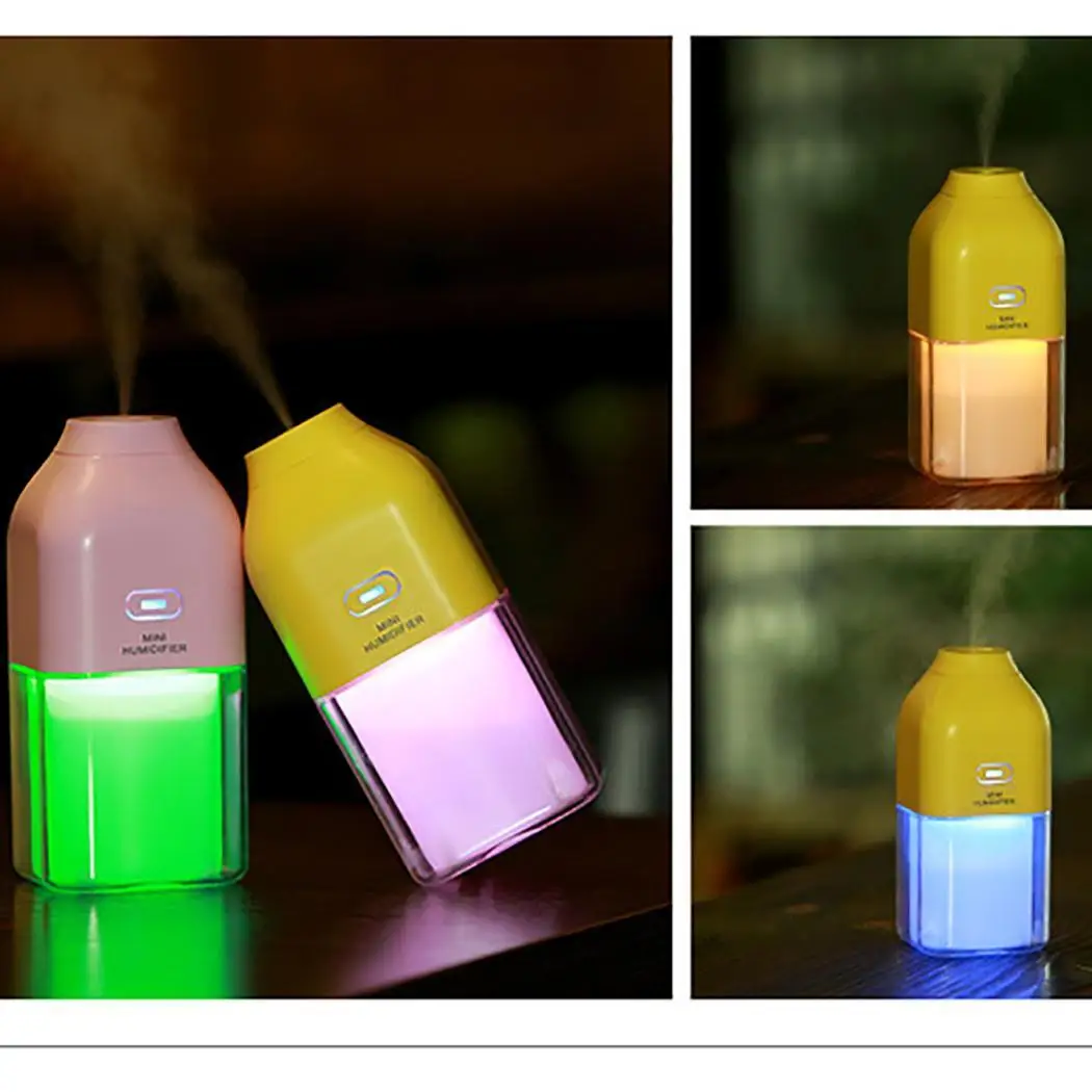 

Essential Oils for aroma diffuser air Humidifier USB Mini Air Humidifier Mist Maker LED Night Light Portable Aromatic Diffuser