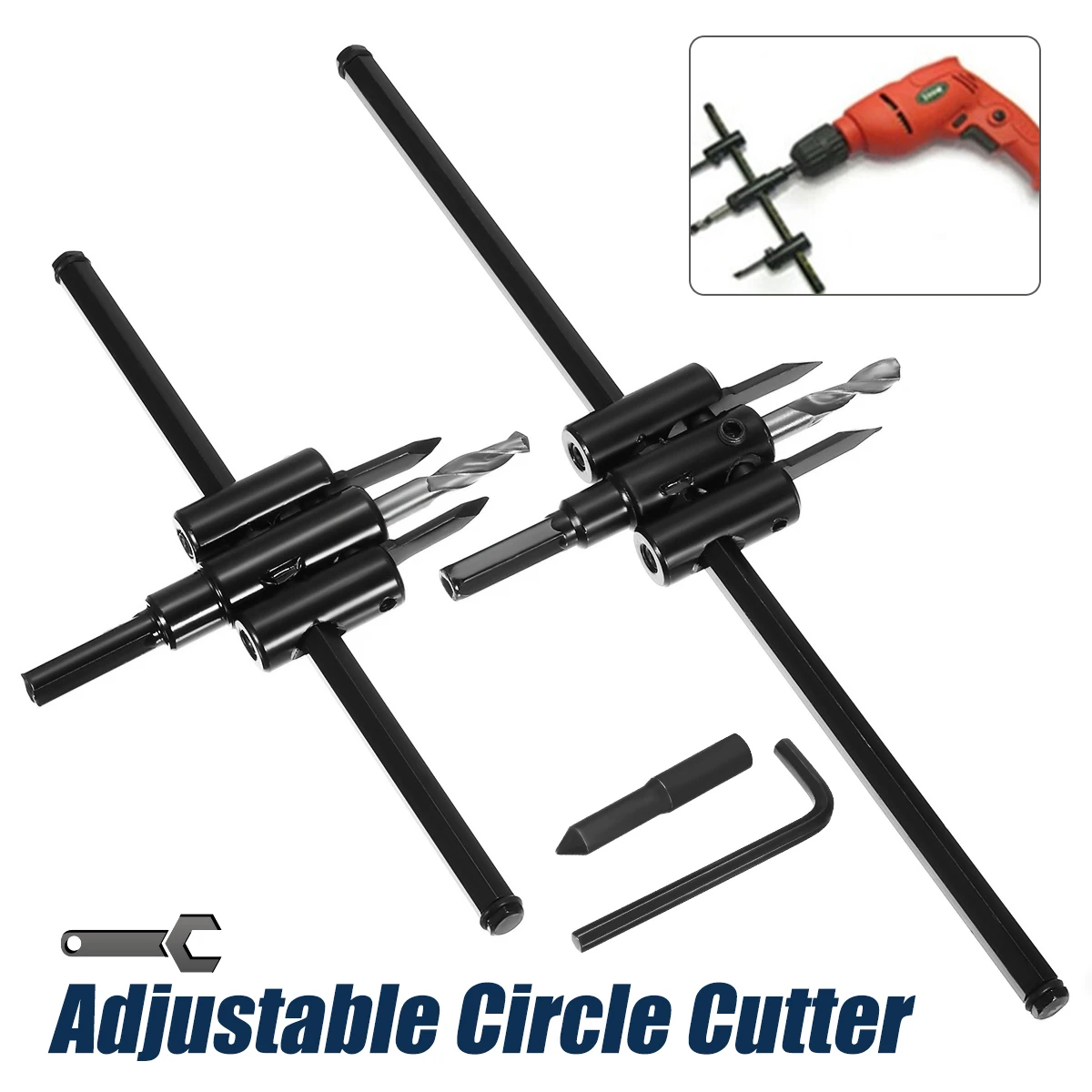 Adjustable Drill Bit Wood Circle Cutter Hole Saw Doersupp 30 200mm/30