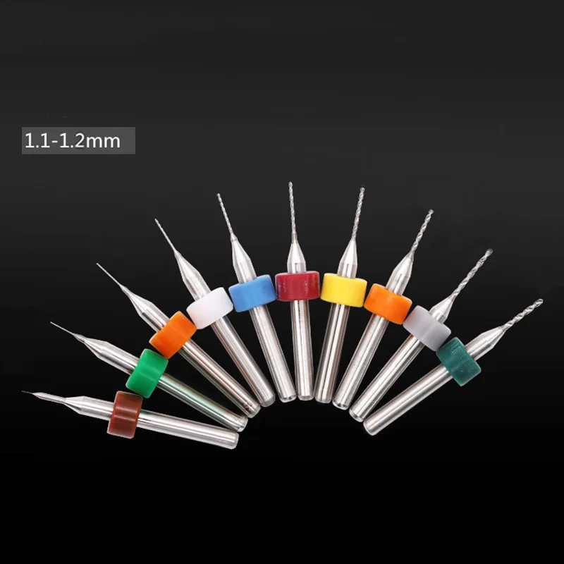

10pcs/Set PCB Print Circuit Board Carbide CNC Mini Micro Drill Bits Tool 1.1-2.0 drill Bits Machine