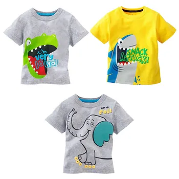 

Toddler Baby Kids Clothes Boys T-shirt Short Sleeve Cartoon Tops T-shirt Clothes 1-6 Y