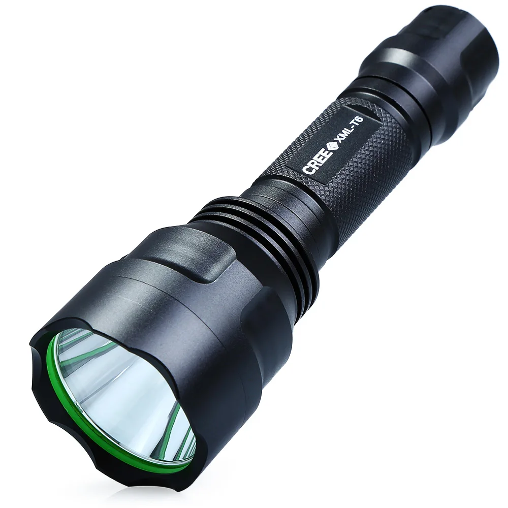 

Adjustable Brightness UltraFire C8 1300LM CREE XML T6 Outdoor Waterproof LED Flashlight For Camping,EDC,Exploring,Hiking