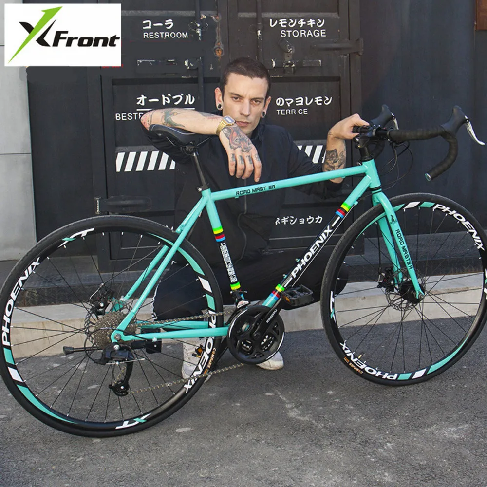 New Brand Road Bike Carbon Steel Frame 21/27 Speed Microshift/shiman0 Shift Cycling Outdoor Sports Bicicleta