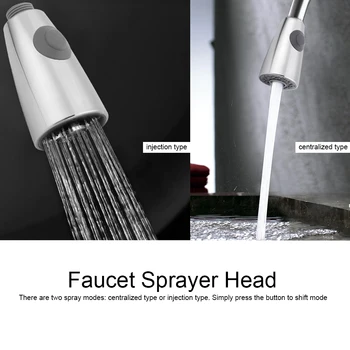 

G1/2 Male Thread Faucet Tap Sprayer Pull Out Faucet Sprayer Kitchen Bathroom Tap Shower Spray Head Replacement Part