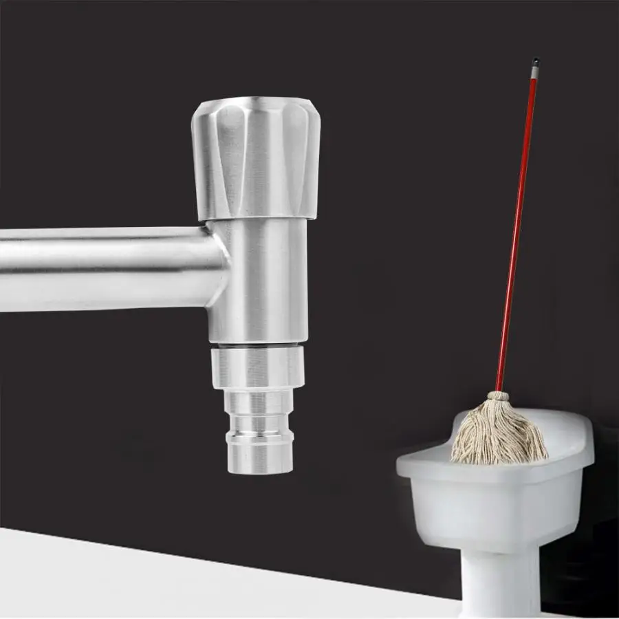 

G1/2" Stainless Steel bathroom faucet Laundry Bathroom Washing Machine Wall Mounted Water Faucet Tap torneira do banheiro