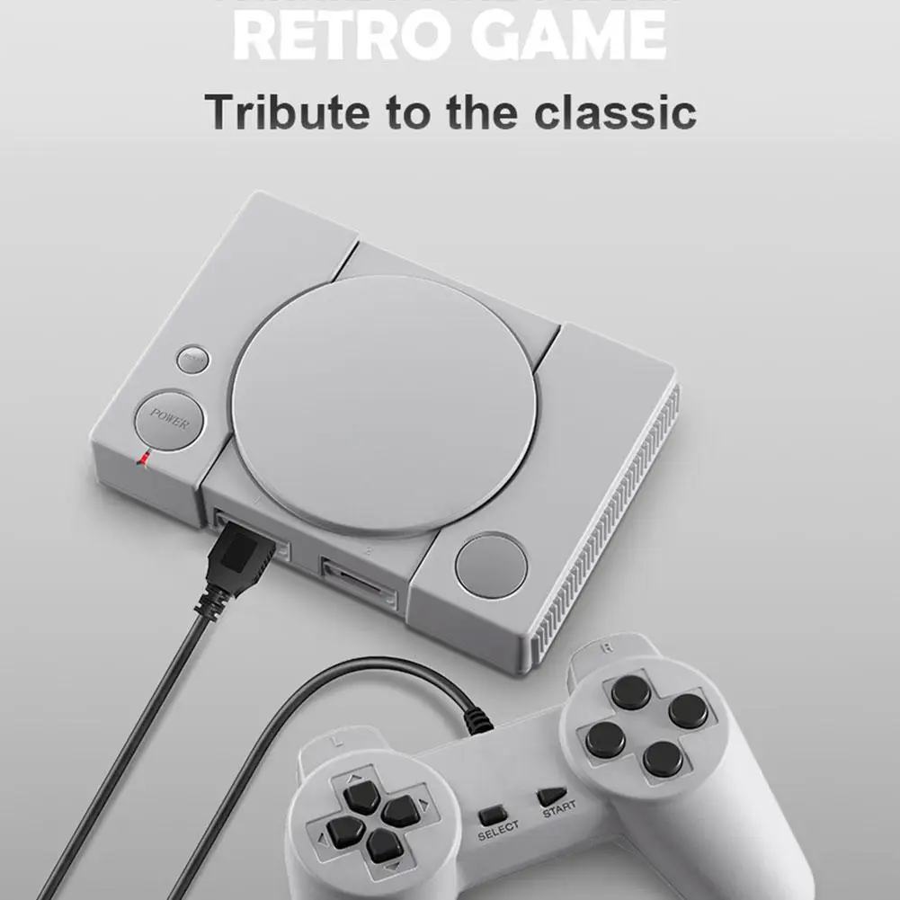 

Classic Game Console supports high definition audio 8-bit PS1 Mini Home 620 Entertainment Retro Double Battle Game Console
