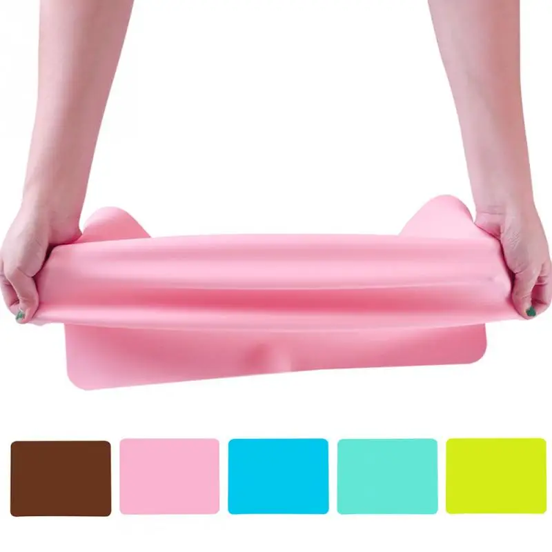 5 Colors Anti-skiding Heat Resistant Rectangle Table Mat Waterproof Non-stick Silicone Placemats Table Mat Kitchen Tool #180809