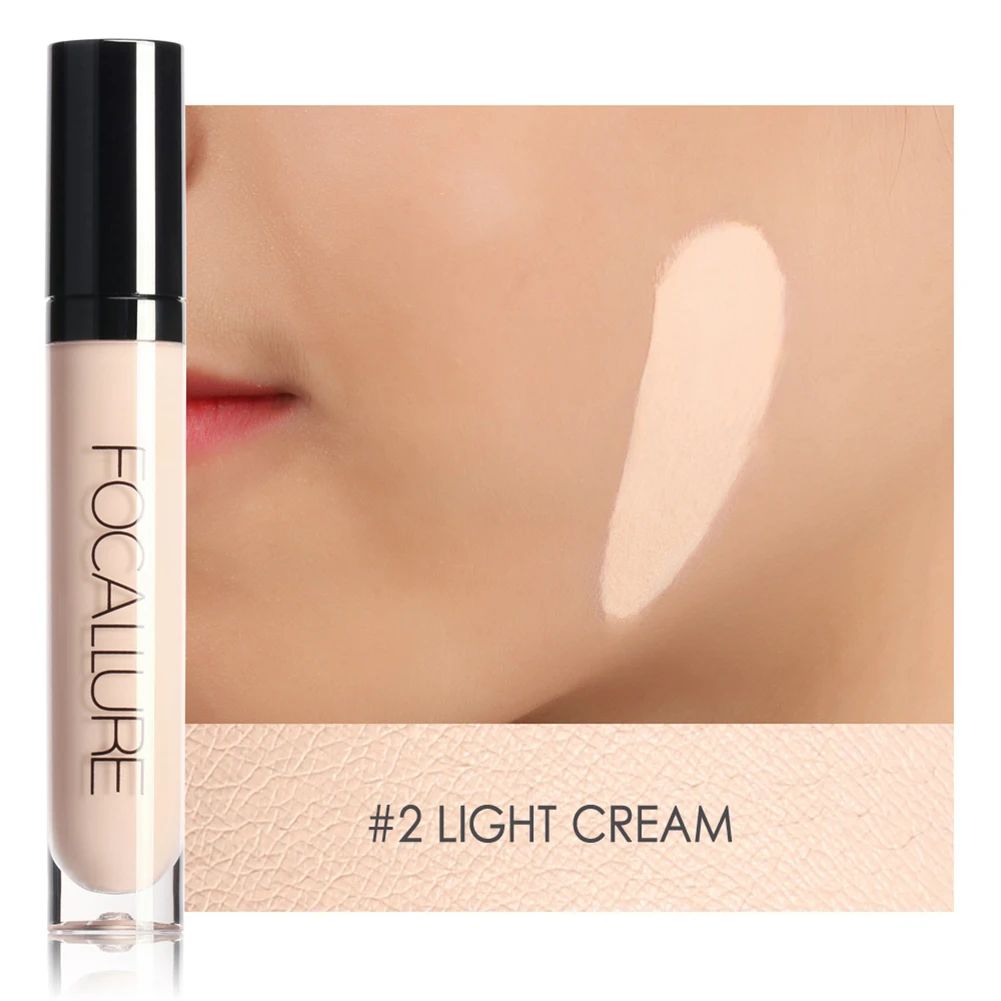 

Focallure Perfect Cover Face Concealer Cream 7 Colors Oil-Control Face&Eyes Contouring Liquid Foundation Concealer Corrector