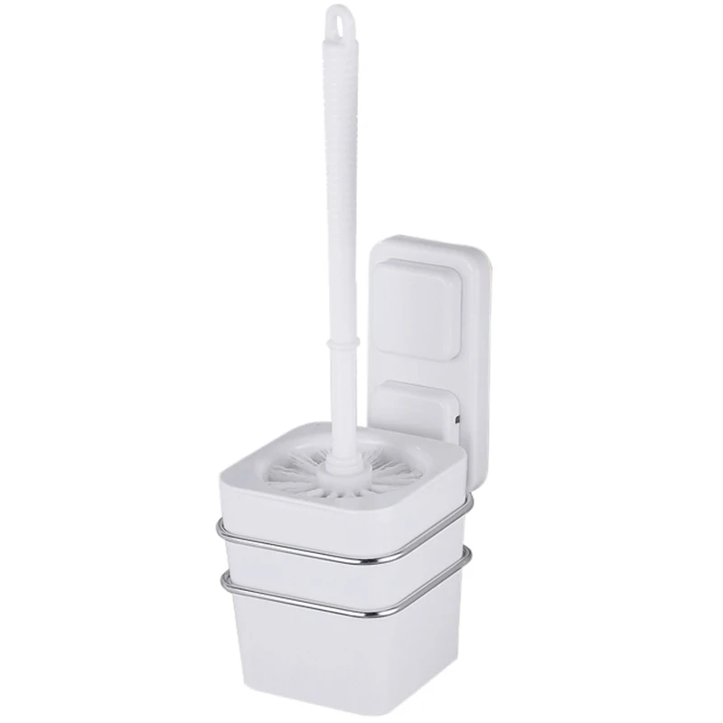 

Toilet Brush Stainless Steel Set Puncture Free Toilet Clean Brush Toilet Brush