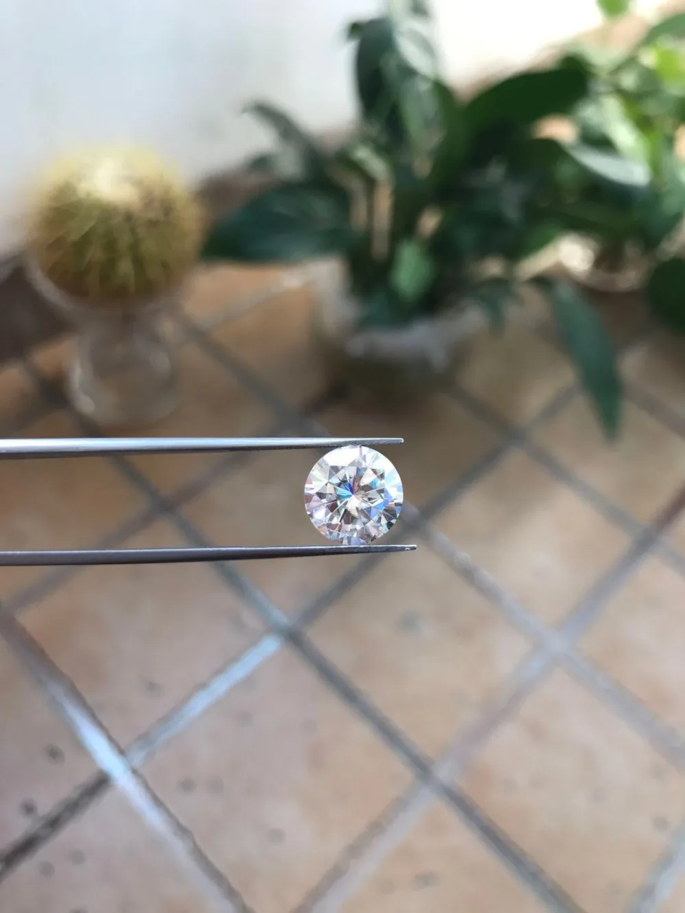 Лабораторный moissanite EF цвет 8 5 мм 2.5ct Алмазный сертификат для кольца серьги