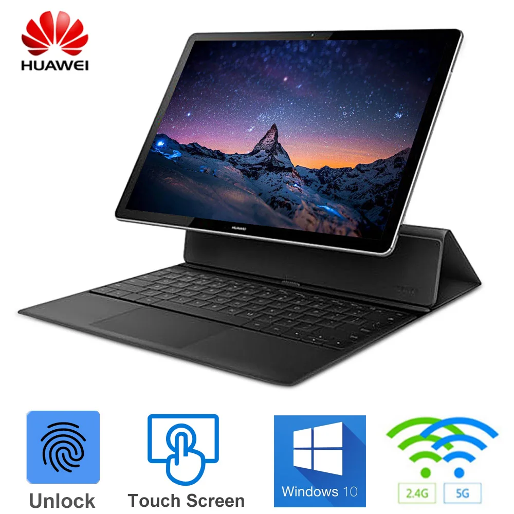 HUAWEI MateBook E 2 в 1 ноутбук 12 дюймов оконные рамы 10 ОС Intel Core i5 7Y54 Dual ГГц 8 Гб + 128 Гб/256