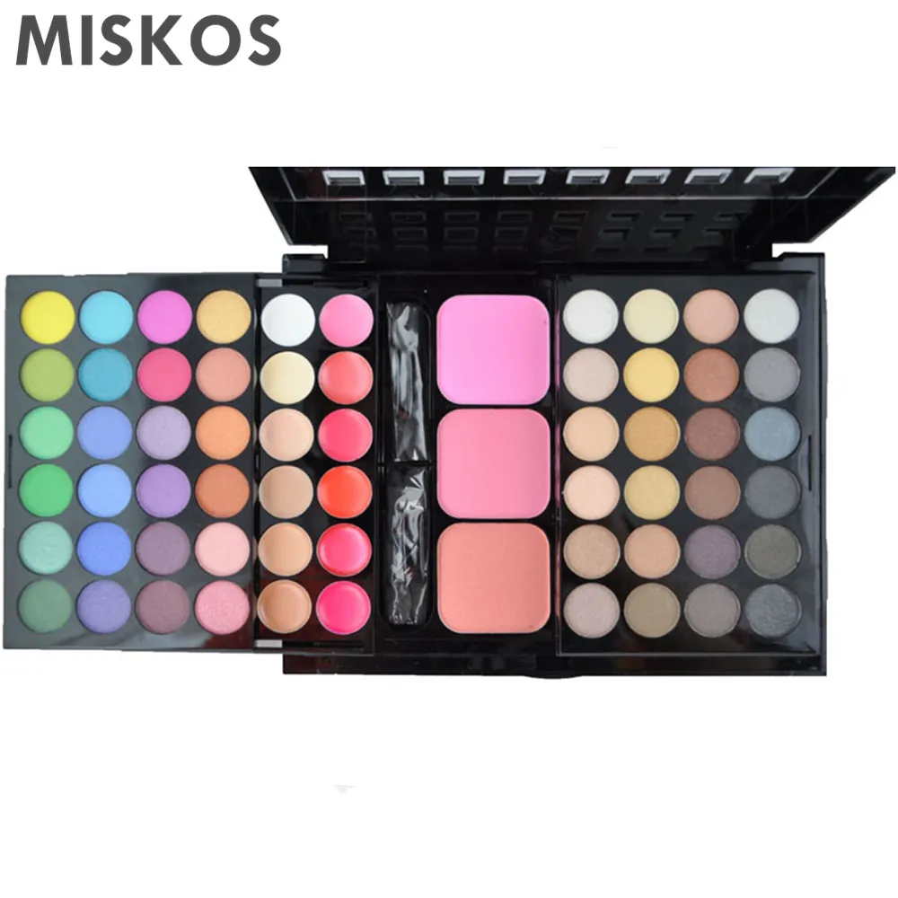 Goedkoop MISKOS Make Up Set Box Professionele 78 Kleur Make Up Sets Oogschaduw Lipgloss Foundation poeder Make Up Kit de Maquiagem Cosmetica