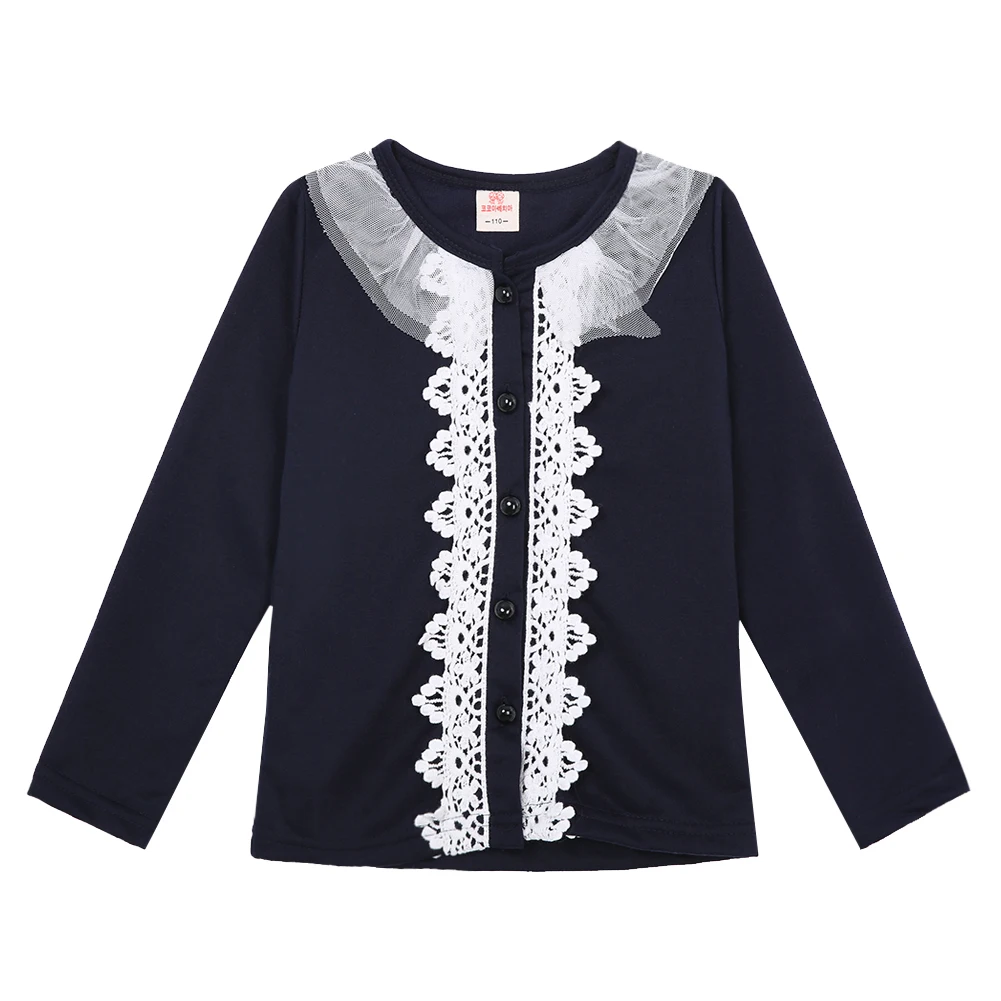 Emmaaby/кружевное пальто в стиле пэчворк для маленьких девочек; Верхняя одежда с длинными рукавами и круглым вырезом; Два цвета; Options