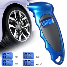 Mayitr 1 шт. Синий ЖК-цифровой датчик шин профессиональный тестер давления воздуха в шинах для автомобилей мотоциклов Запчасти