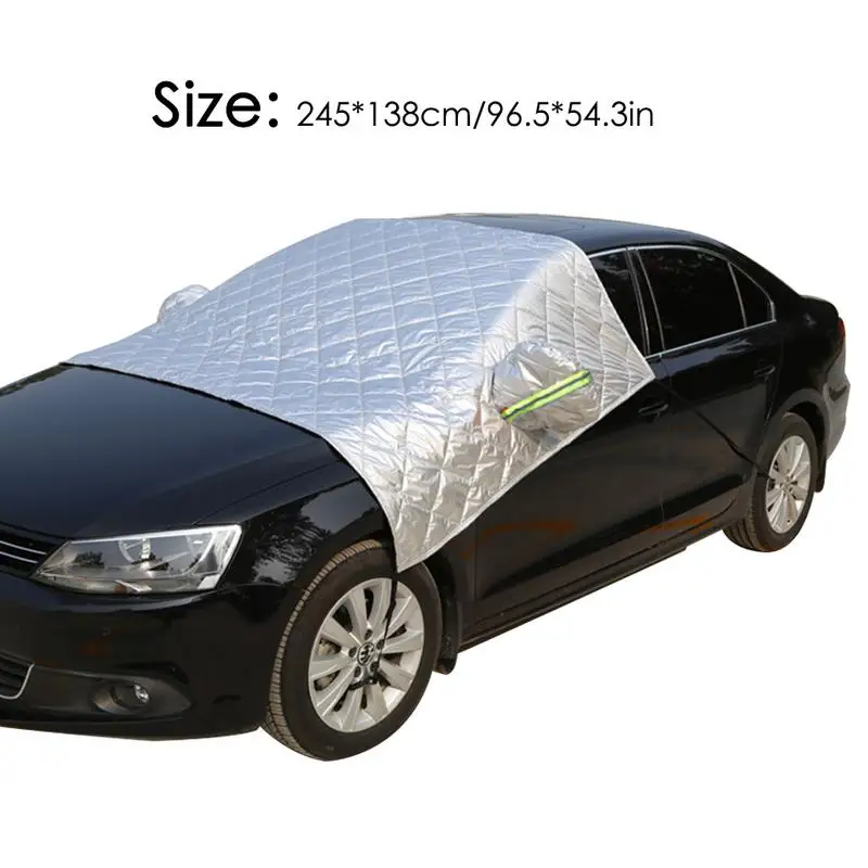 

Snow-Proof Car Half Cover Sunscreen Frost-Proof Snow Thickening Front Cover Snow-proof Cover Sun Rain Snow Hail Resistant