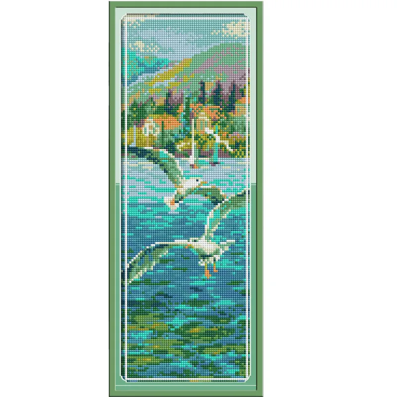 

Diamond Embroidery Full Display Diamond Mosaic Beautiful view Diamond Painting Chinese Cross Stitch Home Decor For Babyroom
