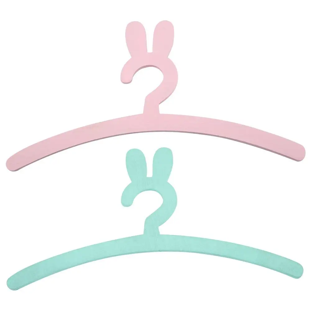 

Cute Rabbit Shape Wooden Hanger Children Clothes Coat Rack Storage Hangers