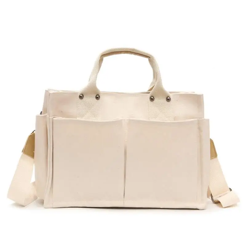 

New Fashion Large Ladies Casual Canvas Handbag Shoulder Bag For Women Female Big Handbags Shopping Korean Shopper Messenger Bags