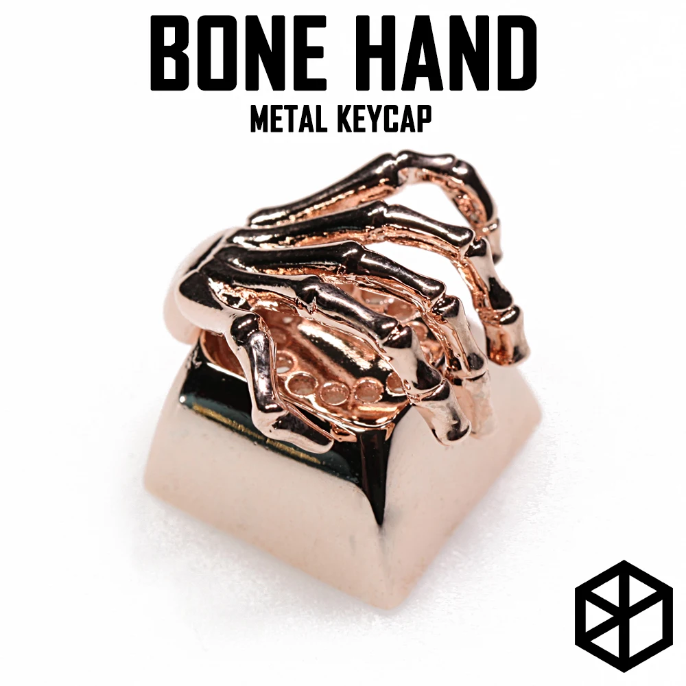 kprepublic Metal bone hand claw MX Keycap for mechanical keyboard Row R4 esc light through back lit