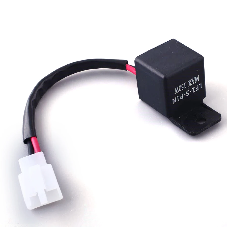 

2V 150W Motorcycle ATV 2-Pin LED Flasher Relay Fix Signal Light Hyper Flash Kit