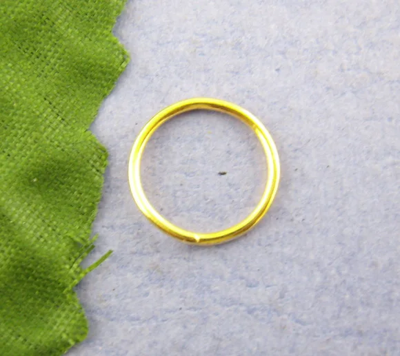 Милое Открытое кольцо золотого цвета диаметром 14 мм 120 шт. (B00624)|ring automotive|ring roperings for