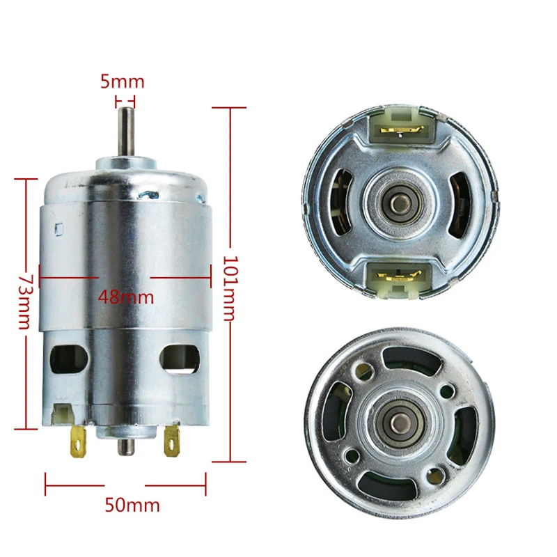 

Silver 775/795/895 DC12V Motor Single Double Ball Bearing Torque Low Noise Props