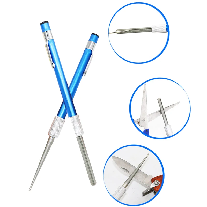 

Pen Shape Knife Sharpener Portable Diamond Sharpening Rod Knife Sharping Tool Grindstone For Outdoor Adventure, Camping, Fishing