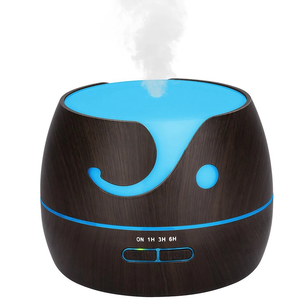 

400ml 7Color Air Humidifier Essential Oil Diffuser wood grain Aromatherapy diffusers Aroma purifier Mist Maker led light 4 Timer