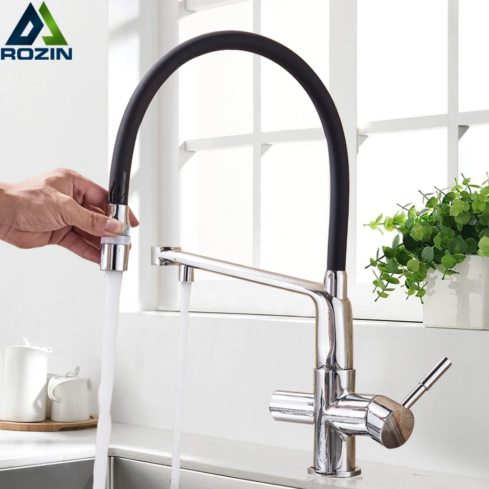 Chrome Swive Spout Purifier Water Kitchen Faucet Pure Water Kitchen
