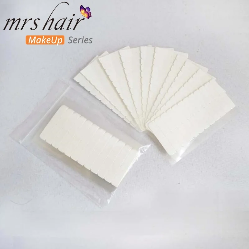 10 sheets no shine ape hair adhesive pieces for lace wig for replacement adhesive with super glue for tape weft hair mrshair