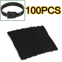 12 мм x 200 мм Горячий Нейлон Многоразовые Кабельные стяжки с отверстиями ушко-Набор 0,5, черный Горячая Распродажа ''x 8'' 100 - изображение