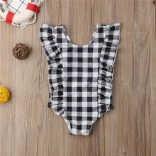 Купальный костюм для девочек, милый детский купальный костюм для маленьких девочек, полосатый бикини для девочек, открытые купальники, цельный купальный костюм для ванной, дропшиппинг