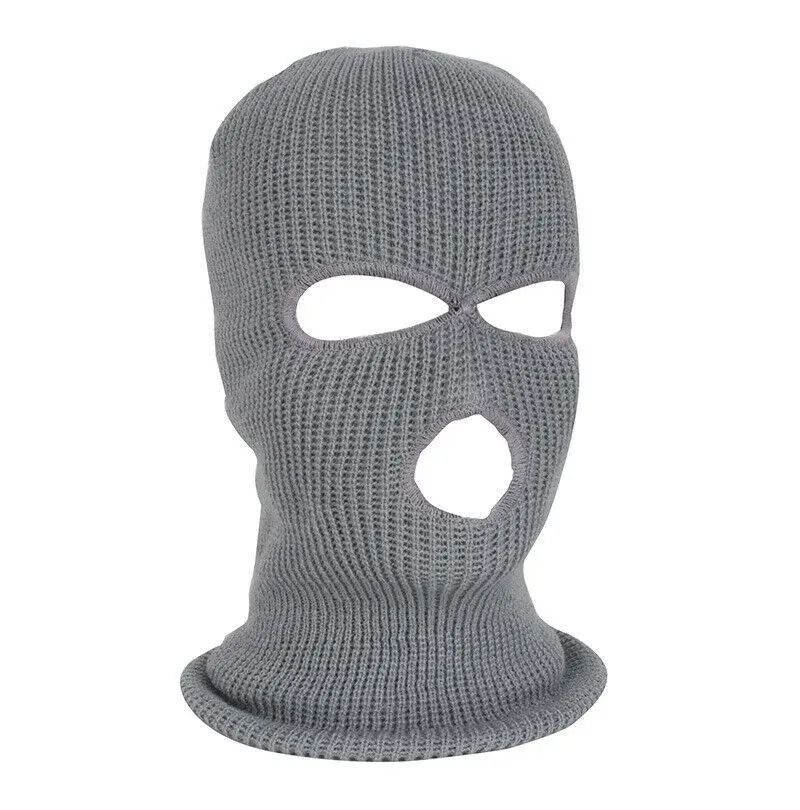 Армейская тактическая маска, 3 отверстия, полная маска для лица, лыжная маска, зимняя шапка, Балаклава, капюшон, Новинка