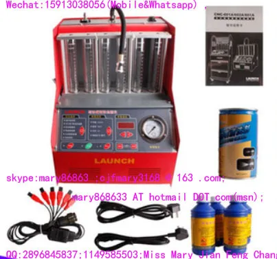 

CNC-602A Auto Fuel Injector Cleaner with 6-Cylinders Ultrasonic Cleaning Leakage Test Injecting Flow Test Auto Test