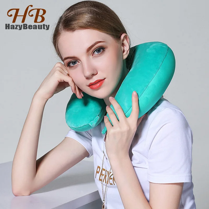 

Solid U Type Travel Pillow Neck for Airplane Sleep Microbead Nap Neck Pillow Travel Massage Comfortable Neck Cushion Driving