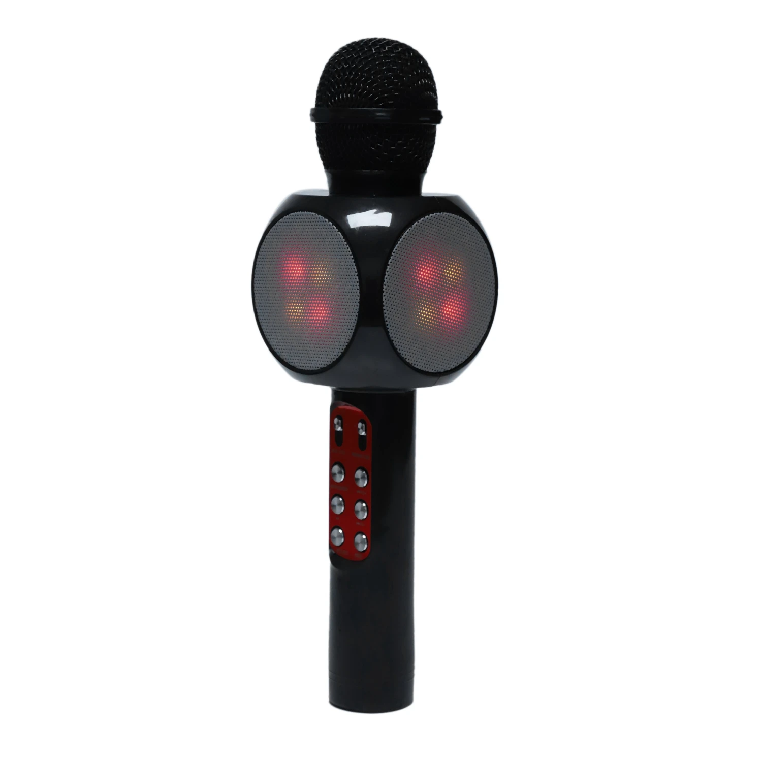 

Wireless Bluetooth Ktv Speaker Mini Home Mic Microphone Fashion Flash Led Light Handheld Microphone For Mobile Phone Music Pla