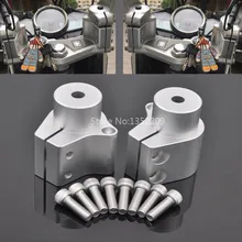 Алюминий сплав Хромированная ручка зажим& стояк крепление комплект обновления ручка подходит на Судзуки INAZUMA GW250 2013