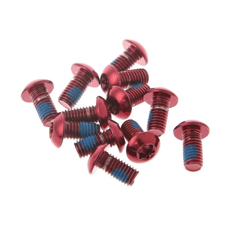 

12PCS M5x10mm Disk Brake Rotor Bolts T25 Torx Titanium Bicycle Parts MTB Mountain Bike Brake Rotor Ti Screw bicycle accessories