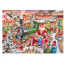 Фото на заказ! 5D Рождественская картина "сделай сам", алмазная вышивка, Набор для вышивки крестиком, домашний декор, 40x30 см