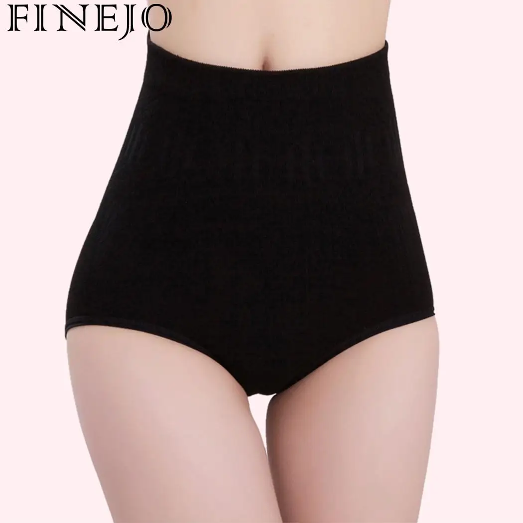 

Women Seamless Underwear Control Abdomen Body Shaper Natural Underwears Pull High Waist On Textured Panty Color Slim Panties