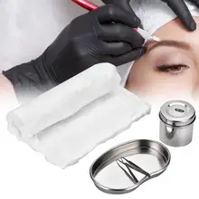 Комплект тату-машинки нержавеющая сталь Microblading стерилизатор комплект для дезинфекции бак+ пластина Пинцет стерилизации хлопок блеск