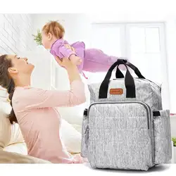 Мягкий подгузник мешок большой ёмкость сумки для подгузников изолированные карманы непромокаемые путешествия рюкзак с детские коляски