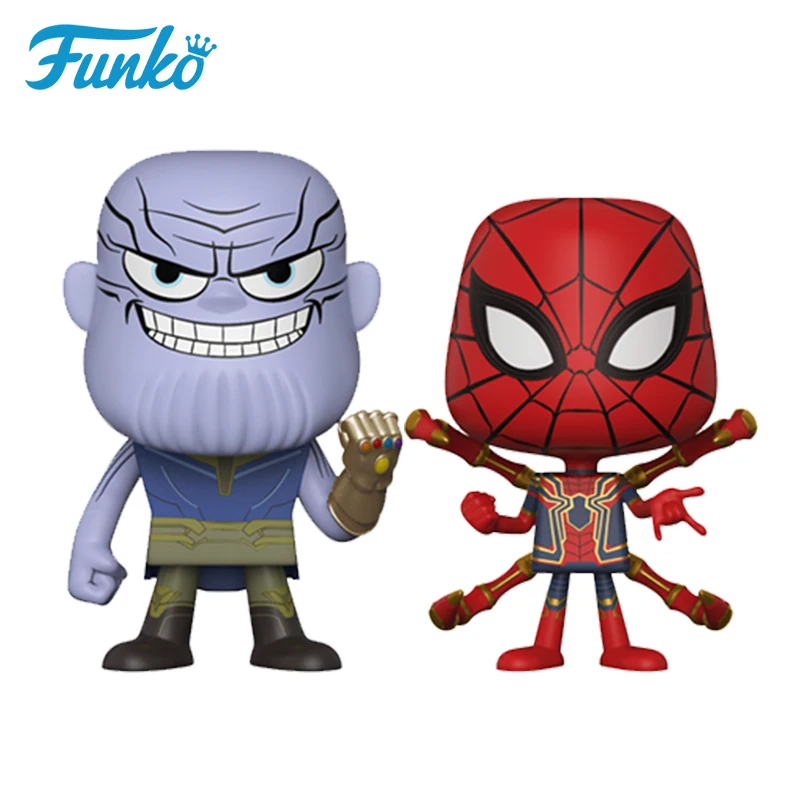 Официальный Оригинальный FUNKO POP Marvel Six Arm Spider Man & Miba! Фигурки Куклы Коллекционная